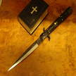 Antique switchblad knife  Lelle Floris cm 16,5 15