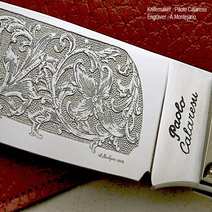 knifemaker Paolo Calaresu engraver Montejano