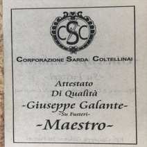 Pattada in muflone cm 12 Maestro G. Galante