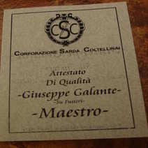 Pattada in muflone cm 12 Maestro Giuseppe Galante